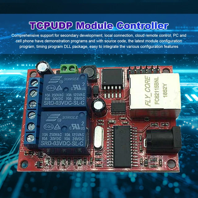 LAN ETHERNET TCP/UDP Controller Module WEB Server Reusable Use for ...