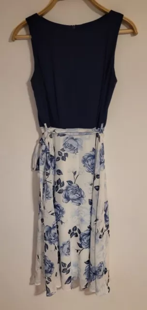 Dorothy Perkins Petite Billie & Blossom Lace Hanky Hem Midi Dress
