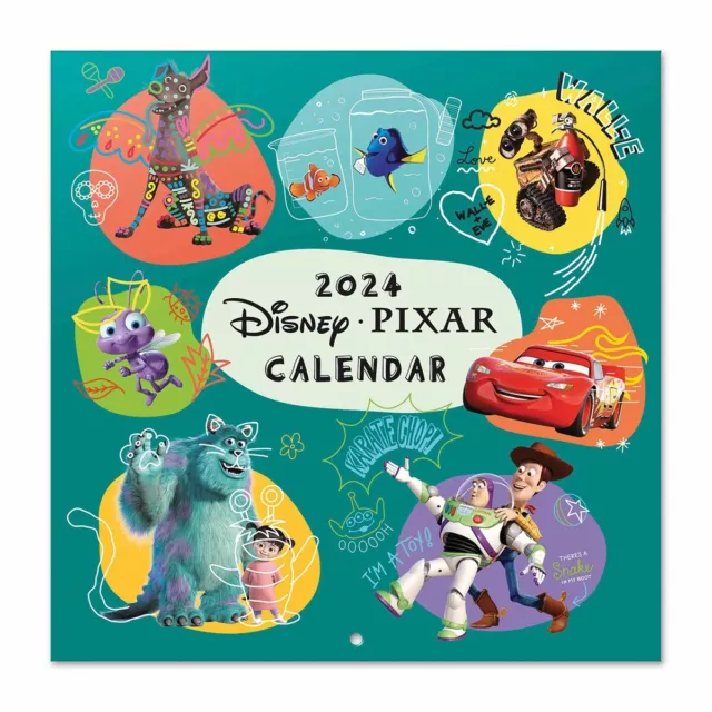 DISNEY, PIXAR CALENDAR 2024 Entertainment Month To View £10.68