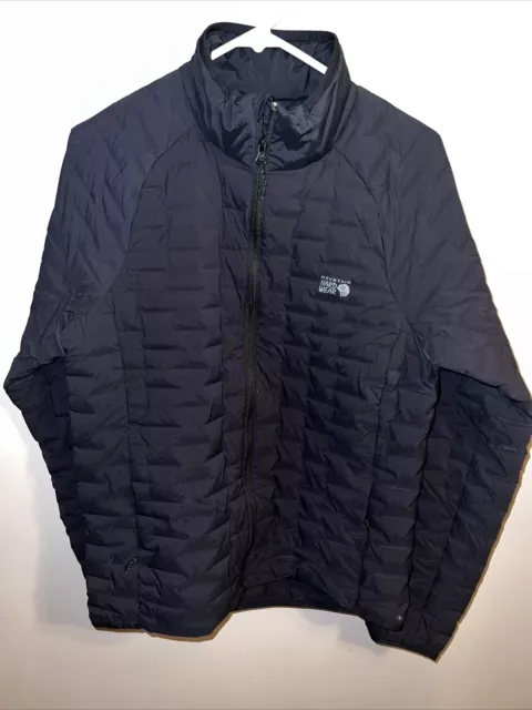 NWT Men’s Small Mountain Hardwear Stretchdown Jacket Black Stretch Down $240