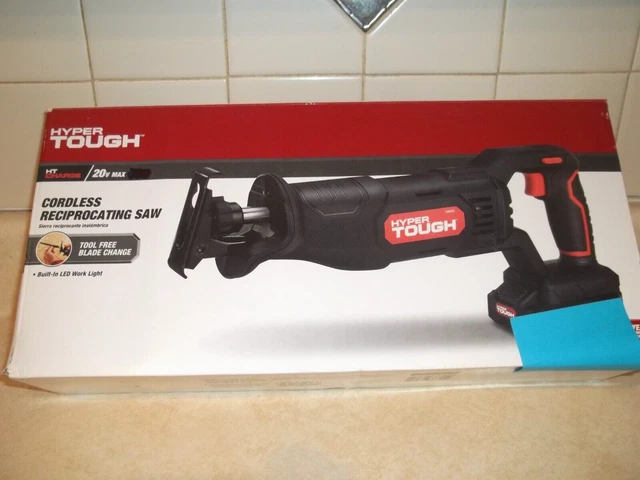 NEW HYPER TOUGH 20V 20Volt Cordless Reciprocating Saw AQ80030G Tool Only 34.90 PicClick