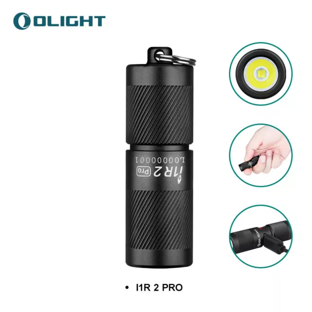 Olight i1R 2 Pro EOS Max 180 Lumens USB Charging Keyring Torch with Black color