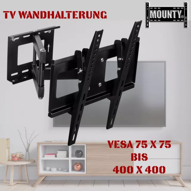 TV Wandhalterung Fernseher Wandhalter 32-55 Zoll schwenkbar neigbar 40"