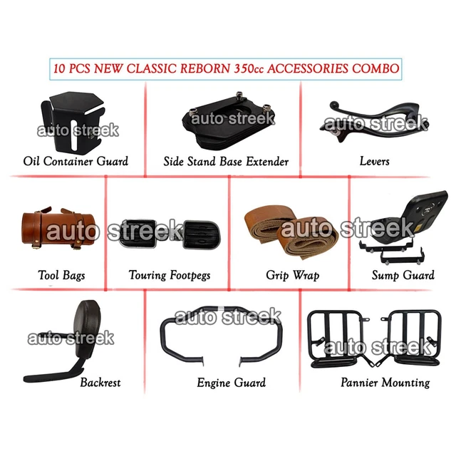 Kit D'entretien AEspares Pour Royal Enfield Classic 350 Reborn & Meteor 350 - Filtre à Air Et Pièces De Maintenance