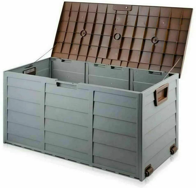 KETER XL LARGE Storage Shed Garden Outside Box Bin Tool Store Lockable