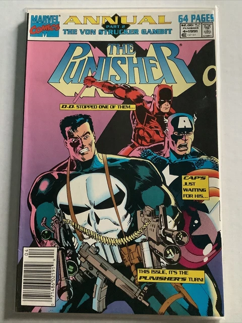 Punisher Annual #4 (2Nd Series) Marvel Comics 1991 Vf