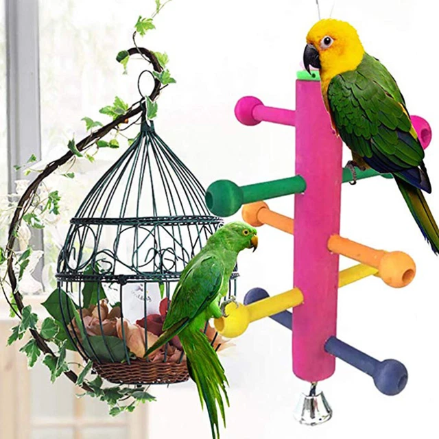 Juguetes de forrajeo para pájaros de juguete de mordedura de loro
