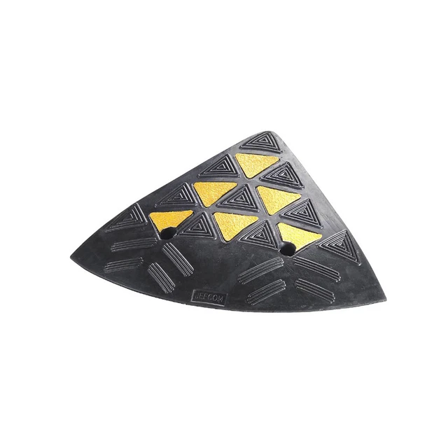 ELEMENTO TERMINALE RAMPE CORDOLI MARCIAPIEDI GOMMA 30X30X10cm 2pz