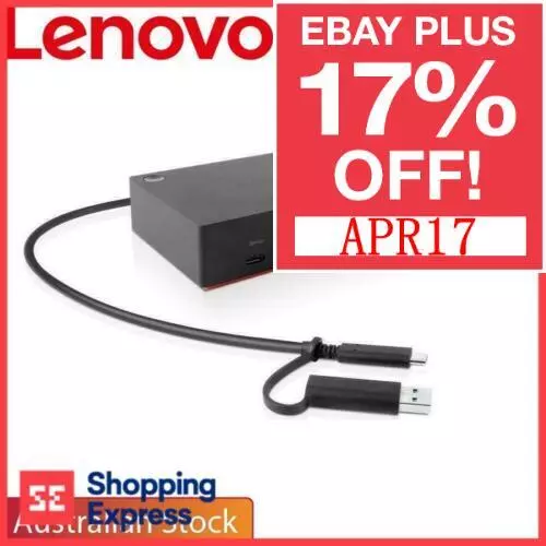 LENOVO 4K Docking ThinkPad Hybrid USB-C with USB-A Dual UHD Station