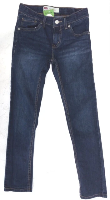 Jeans denim skinny Levi Strauss & Co. Bambini 10 età blu scuro 510 #758