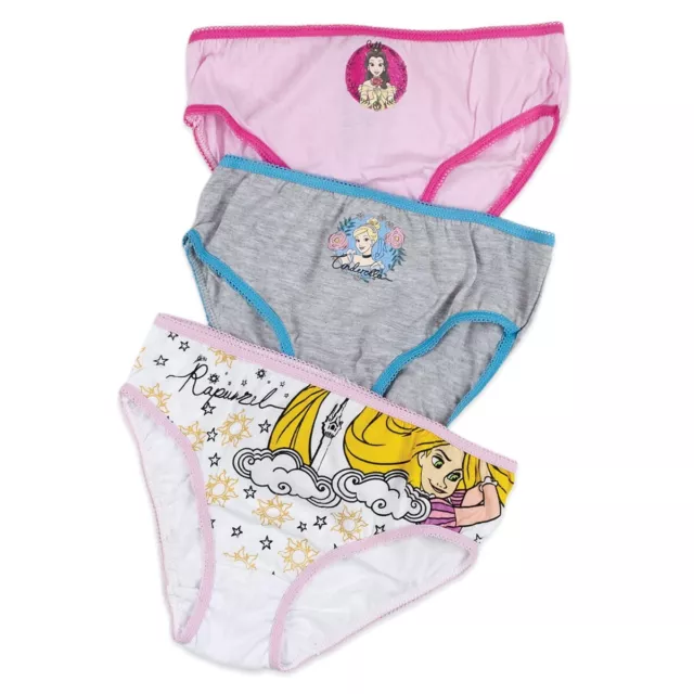 Principesse Disney - set di 3 slip cotone bambina art. TH3040