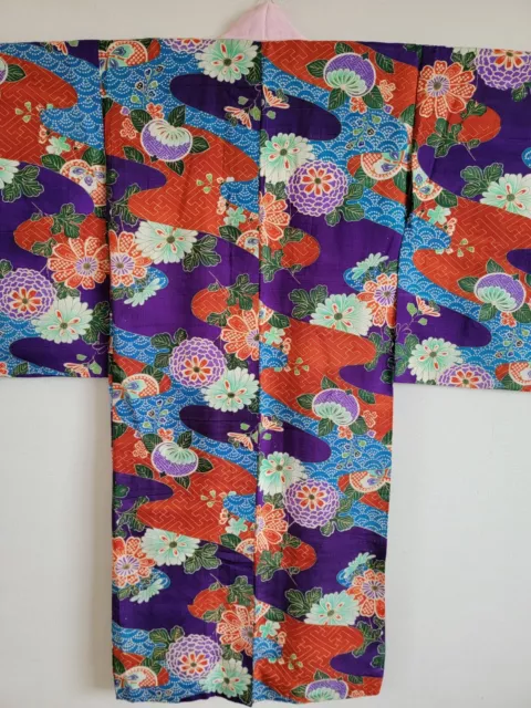 Japanese Silk Kimono   juban ,gown, Dressing,Lingerie, Nightwear,ま