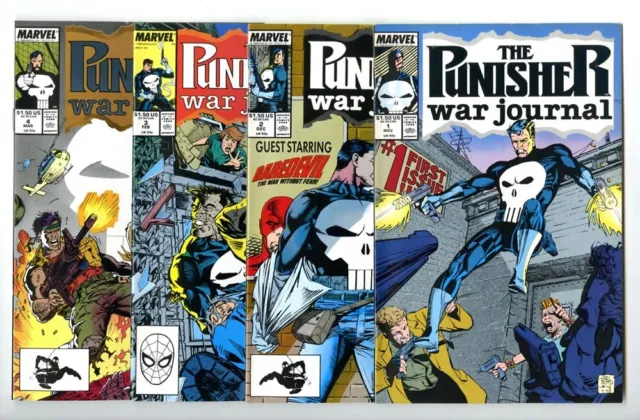Punisher War Journal (1988) #1,2,3,4 Avg Nm- Marvel Comics