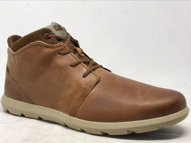 MENS CATERPILLAR TRANSCEND Leather Chukka CAT Ankle Boots Size 12