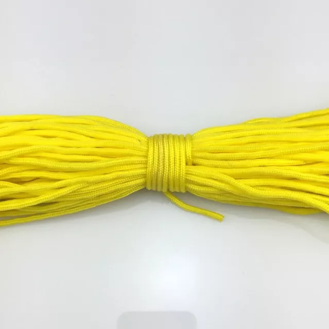 15-30Meter Micro Cord Paracord Flechtkordel 2mm Fallschirmleine Fallschirmschnur