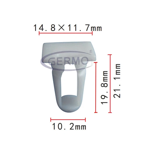20 X SEITENSCHUTZLEISTE CLIPS ZIERLEISTE KLIPS MERCEDES-BENZ - Foto 3