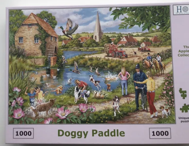Bits and Pieces Jigsaw Puzzle Village Lake 1500 Pieces
