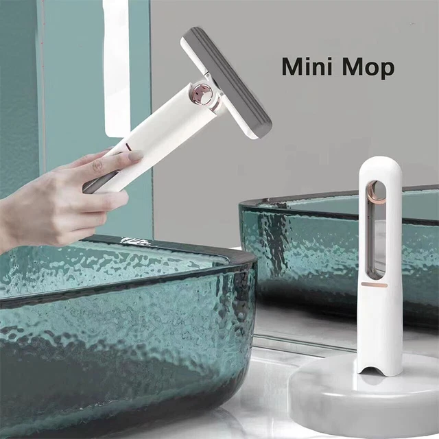 Pulitore scrivania casa vetro spugna pressa portatile mop accessorio