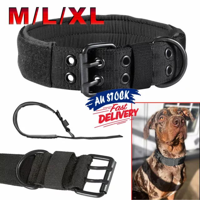 Nylon Working Training Adjustable Military Tactical Dog Canine Collar Necklace