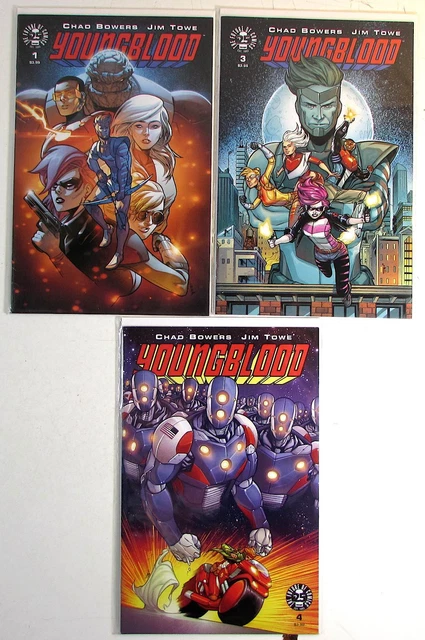 Youngblood Lot of 3 #1,3,4 Image Comics (2017) NM 1st Print Comic Books