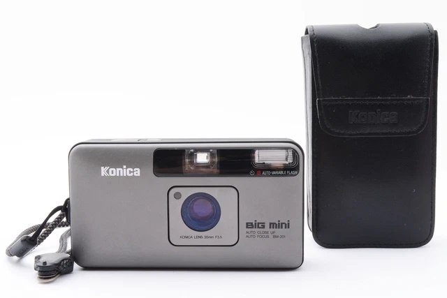 Read ! [As-Is] LCD Works Konica Big Mini BM-201 35mm Film Camera From JAPAN