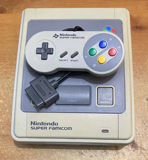 Nintendo Super Famicom SNES Game Console SuperCIC 50/60hz Switchless Controller