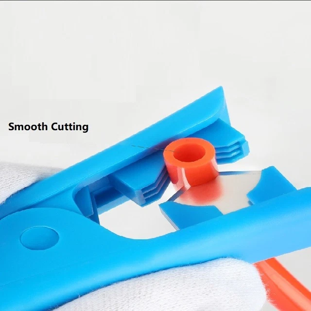Strumento da taglio per taglio preciso di tubi in plastica come PVC e PU