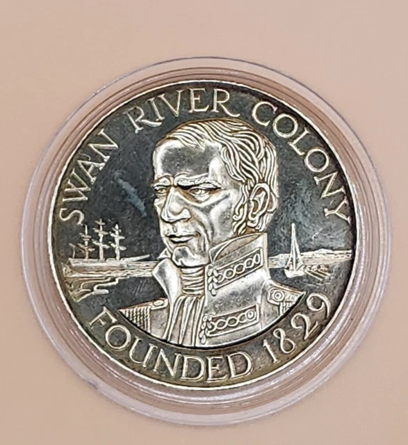 1829-1979 WESTERN AUSTRALIA 150th Anniversary Swan River Colony Brass ...
