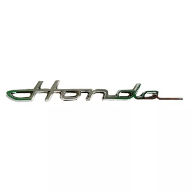 Honda Emblem CHROME Color Latina Font Universal Latin Badge Size 21.5 X 2.3 CM