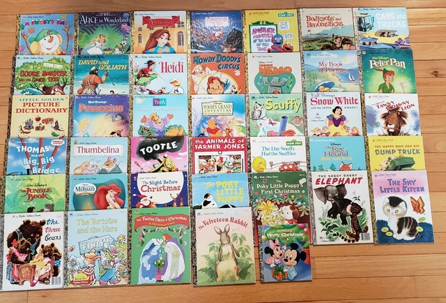 Vintage Lot of 40 Little Golden Books Childrens
