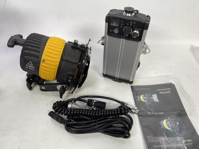 80W LED Fresnel Spotlight - Mains and V lock battery like Dedolight JOB LOT OF 3