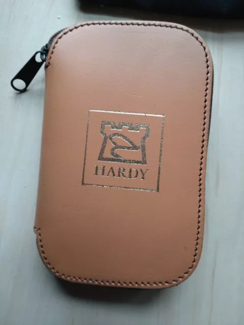 Hardy HBX Leather Fly Fishing Reel Case Standard/Wide All Sizes Available