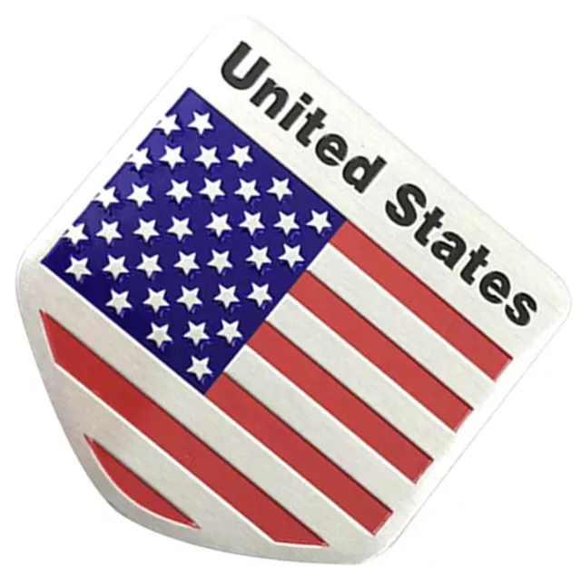 American Flag Car Sticker Metal Stickers Hibiscus Flowers for Hair Label