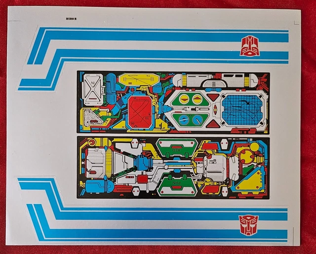TRANSFORMERS - G1 Optimus Prime Trailer - High Quality Repro Labels