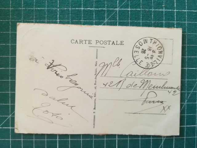 XD200 CPA Circa 1926 Thionville- La Moselle and The Bridge Of Filliés 2
