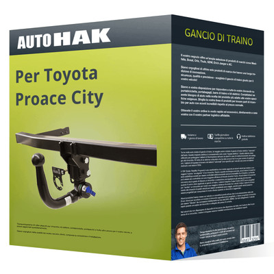 estraibile Auto Hak NUOVO Auto-Hak Gancio traino compatibile per Toyota RAV é 19 