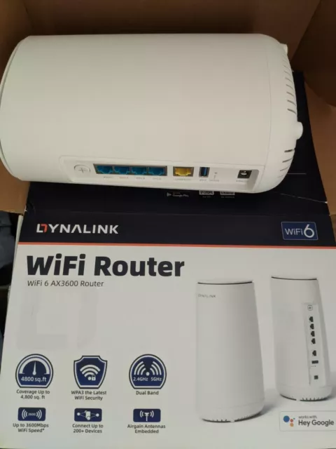 Dynalink WiFi 6 AX3600 Router (DL-WRX36), US plug