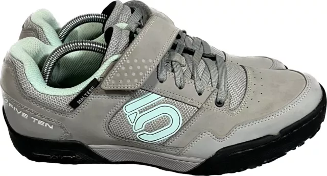 FIVE TEN Maltese Falcon Gray Clipless MTB Womens Mountain Biking Shoes US Sz 11