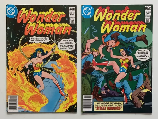 Wonder Woman #261 & 262 (DC 1979) 2 X FN+ / FNVF Bronze Age comics