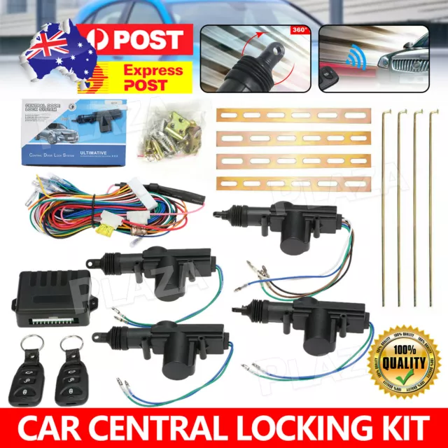 Car Remote Central Lock Locking Kit Control 4 Door Security System Entry Keyless