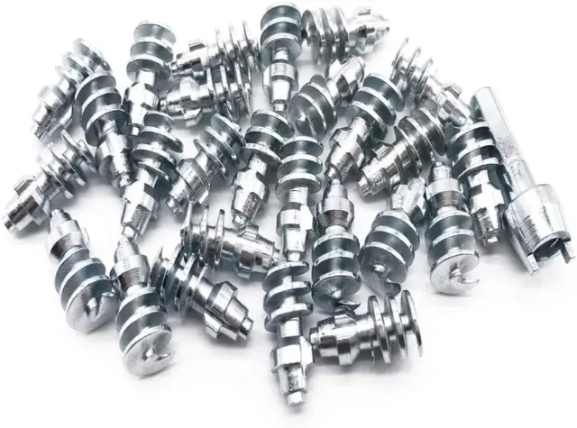 Screw in Tire Stud,Spikes for Tire, 100PCS Steel Body Carbide Tips [Security Ant