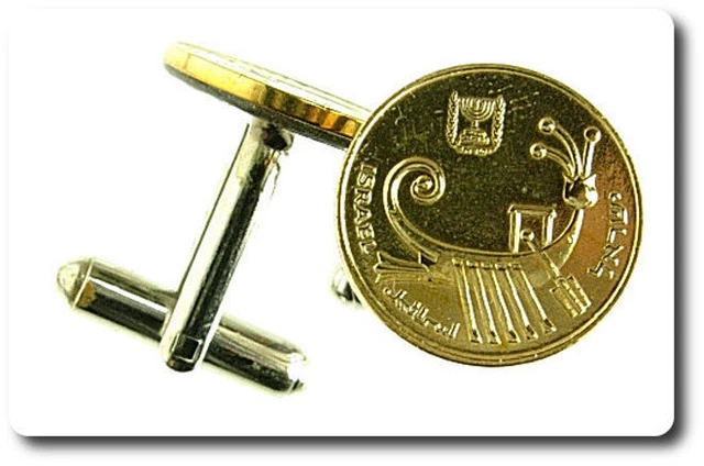 BOUTONS DE MANCHETTES Pièce de Monnaie Authentique  Suède