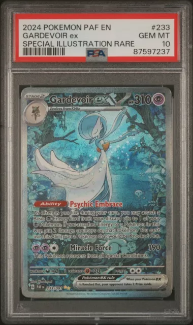 2024 Pokemon Paldean Fates 233 Gardevoir Ex Special Illustration Rare Psa 10