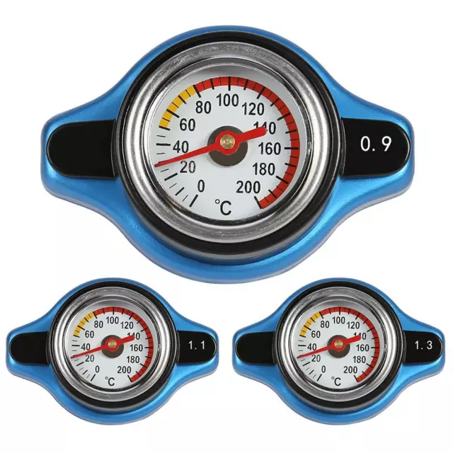 Big Head Car Radiator Cap Tank Cover Water Temperature Meter Thermostatic Gauge