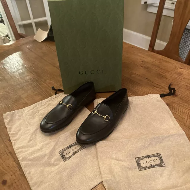 Gucci Brixton Horsebit Loafers Size 40.5/ US 10.5 Black Read Description