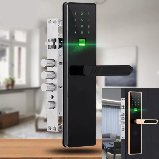 Digital keyless Code Home Entry Fingerprint Touchscreen Smart Door lock Security