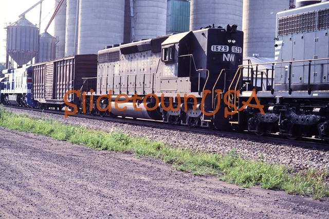 Vtg 1980's Original Photo Train Slide 1629 Engine Norfolk & Western NW X2O003