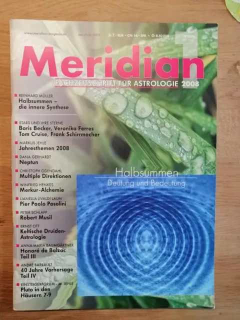 Meridian, Fachzeitschrift für Astrologie  Ausgabe Jan/Feb. 2008