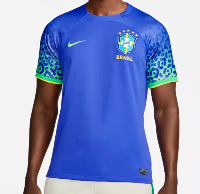NIKE BRAZIL HOME JERSEY FIFA WORLD CUP LONG SLEEVE 2022 Size