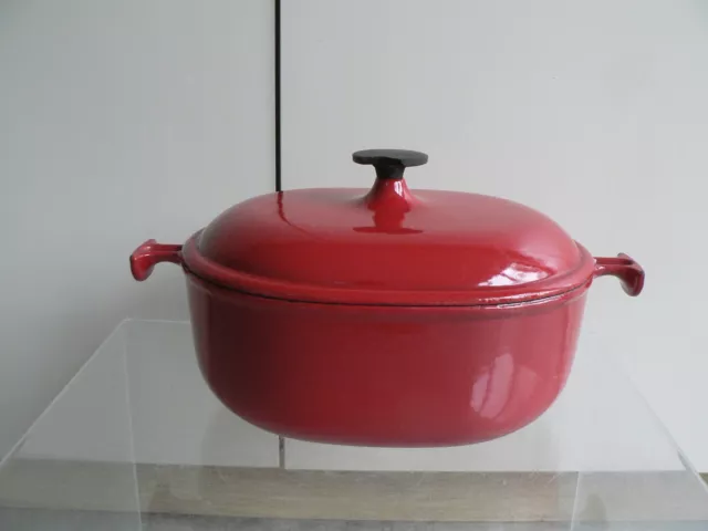 Vintage Le Creuset Mama Enzo Mari 25cm Oval Casserole Dish